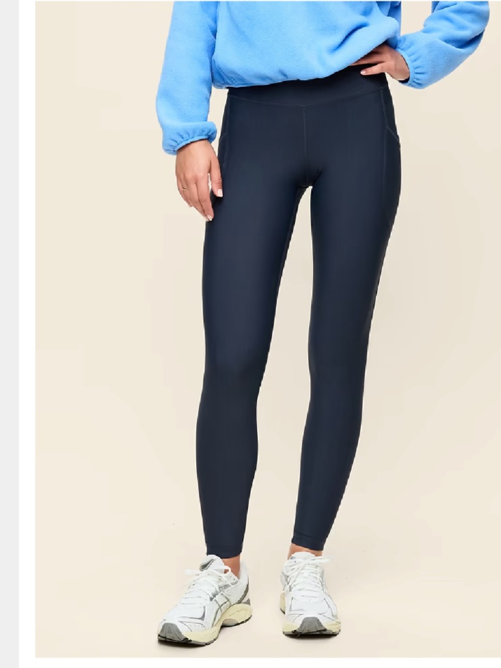 Old Navy Powersoft High-Rise Navy Leggings - GO DRY